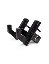 HG J-Hooks Paar in Schwarz mit cross equip Logo – Langhantelablage fürs A-Line Rack