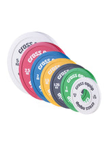 High Grade Change Plates – alle sieben Gewichte 0.5 bis 5 kg farbcodiert aufgefächert, von cross equip