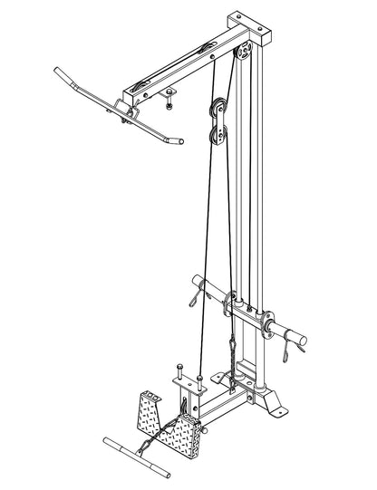 Power Rack - Lat Attachment and Low Row