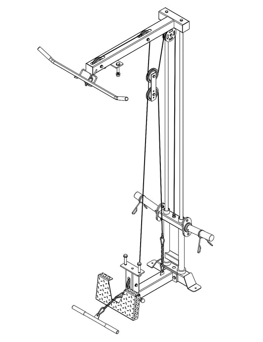 Power Rack - Lat Attachment and Low Row