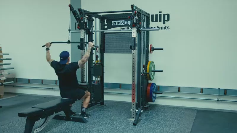 A-PEX Rack — Loop aus 50+ Uebungen am Kabelzug, Smith Machine und Power Rack
