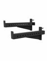 Safety Arms cross equip – Notablagen für Squat Rack mit 70 cm Auflagefläche, pulverbeschichteter Stahl