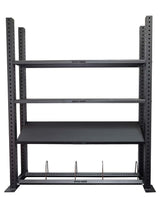 Storage Upright – modulare Hantelablage mit 3 Storage-Ebenen plus Plate-Storage – A-Line