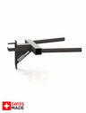 Swiss Line Dip Attachment – Stahl-Dipstation zum Einhängen ins 80x80 mm Swiss Line Profil, perspektivische Ansicht mit cross equip Logo, Swiss Made