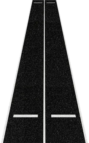 Performance Turf Hybrid — zwei Spuren mit weisser Mittellinie und Endbalken